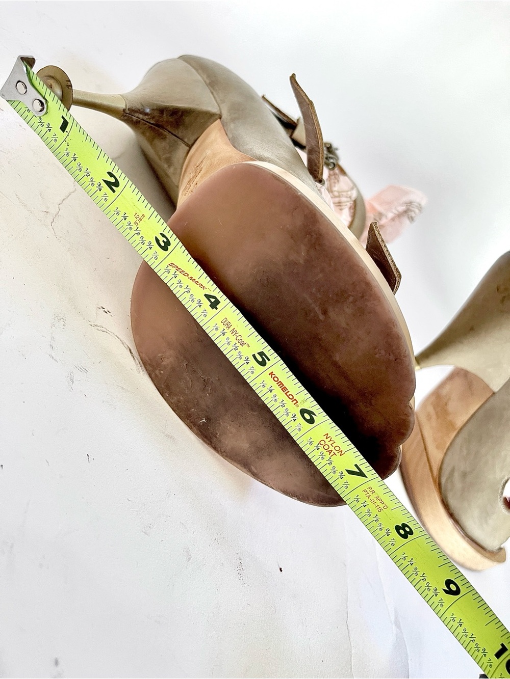 Vivienne Westwood Animal Toe Light Grey Leather Buckle Sandals Orb Heel US 7 - Picture 16 of 16